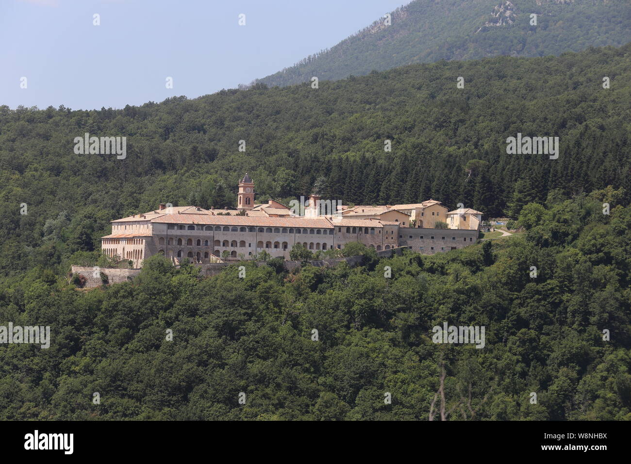 Collepardo, Italy - August 9, 2019: The Charterhouse of Trisulti Stock Photo