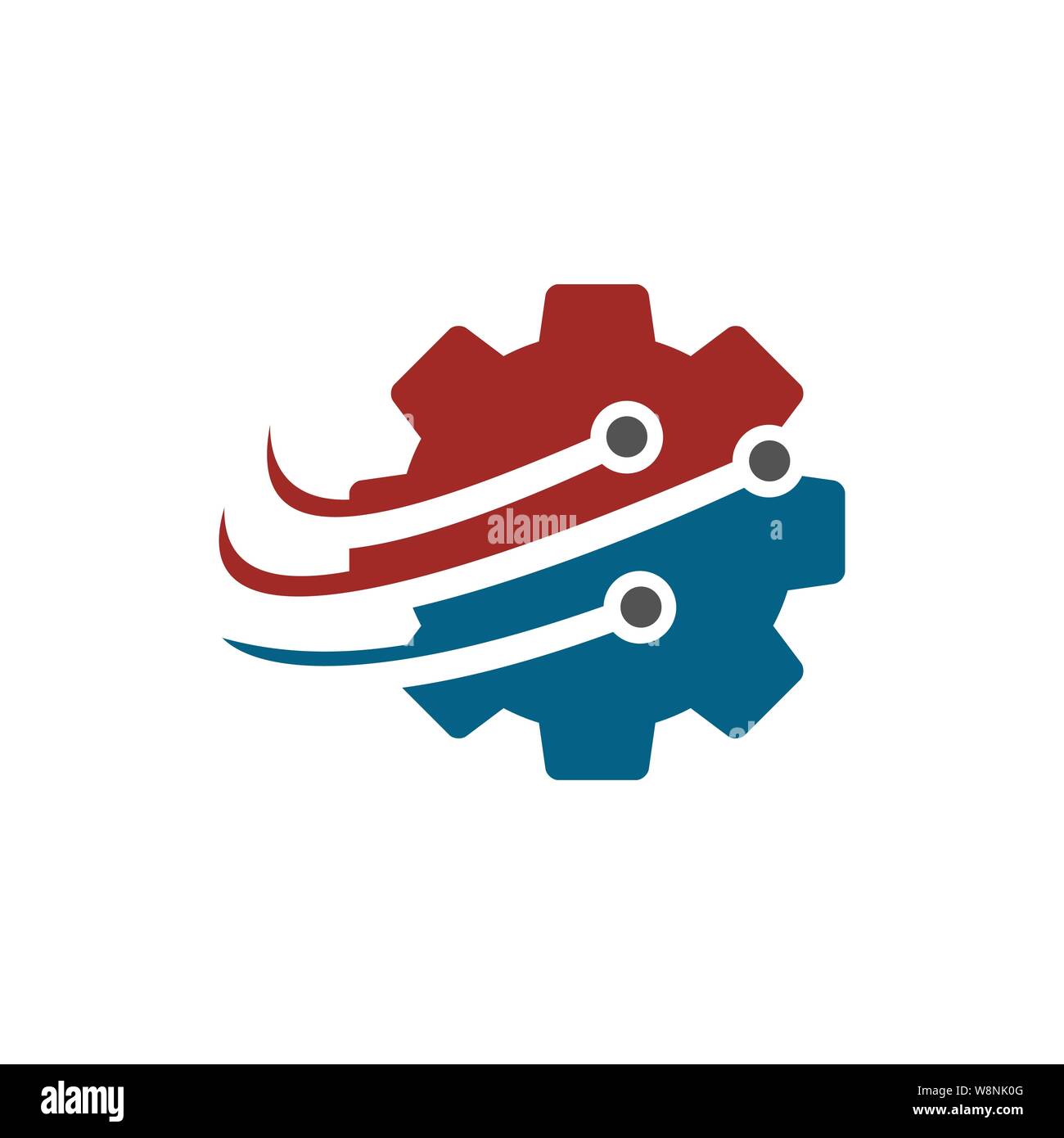 Gear Technology Business logo design template vector Icon Stock Vector