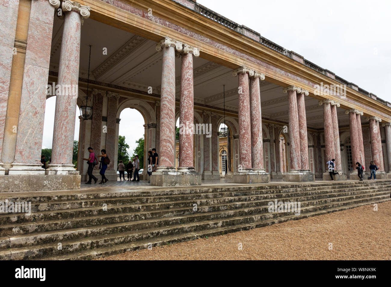 Colonnade of The Grand Trianon Palace - Palace of Versailles, Yvelines, Île-de-France region of France Stock Photo