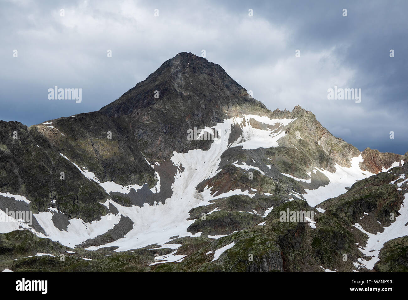 Glodisspitze (Glodis Spitz) mountain peak. Schobergruppe. Hohe Tauern Nationalpark. Austrian Alps. Europe. Stock Photo
