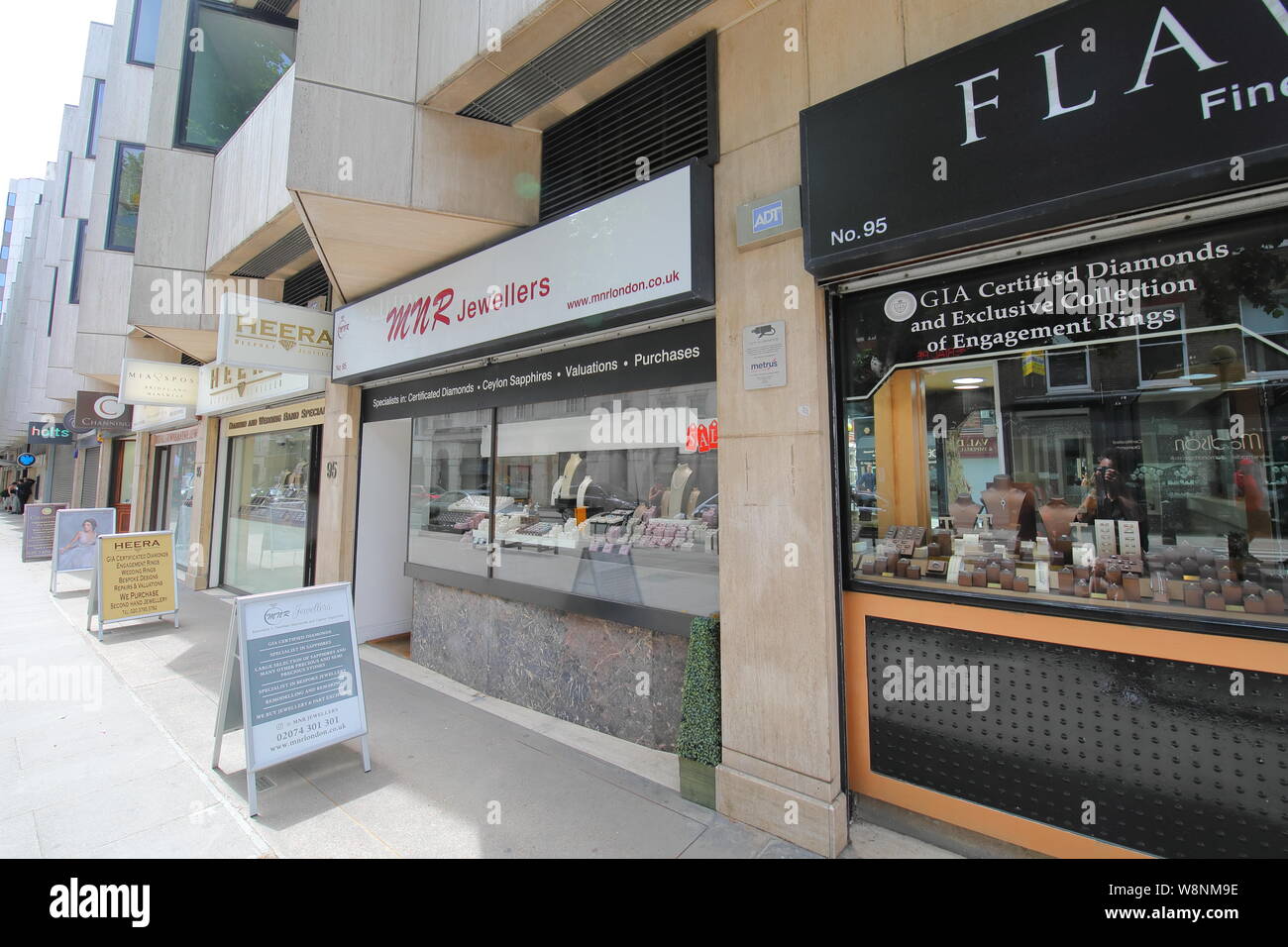 Hatton Garden Jewellery district London UK Stock Photo Alamy