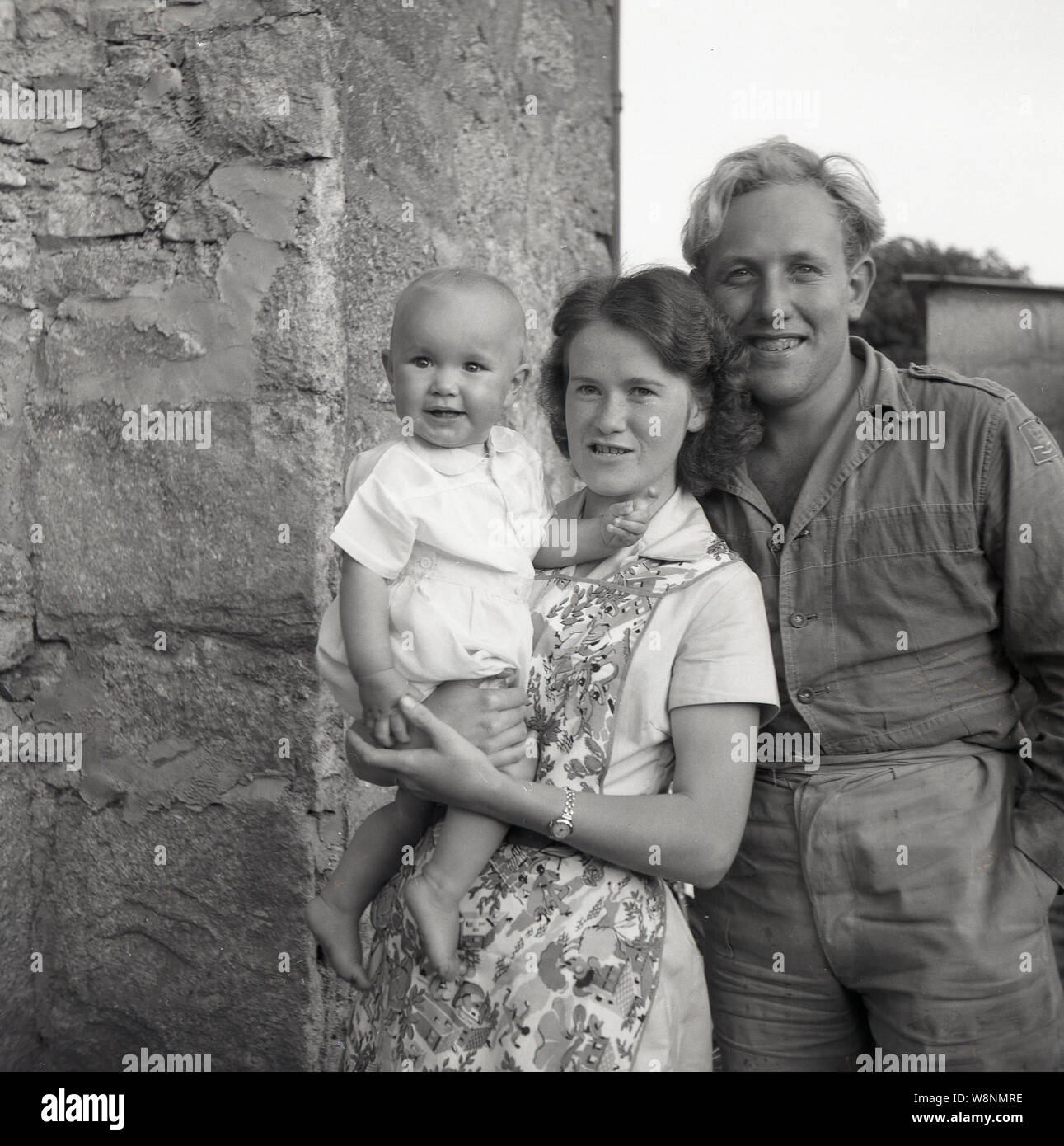 1950s family man father woman hi-res stock photography and images - Alamy