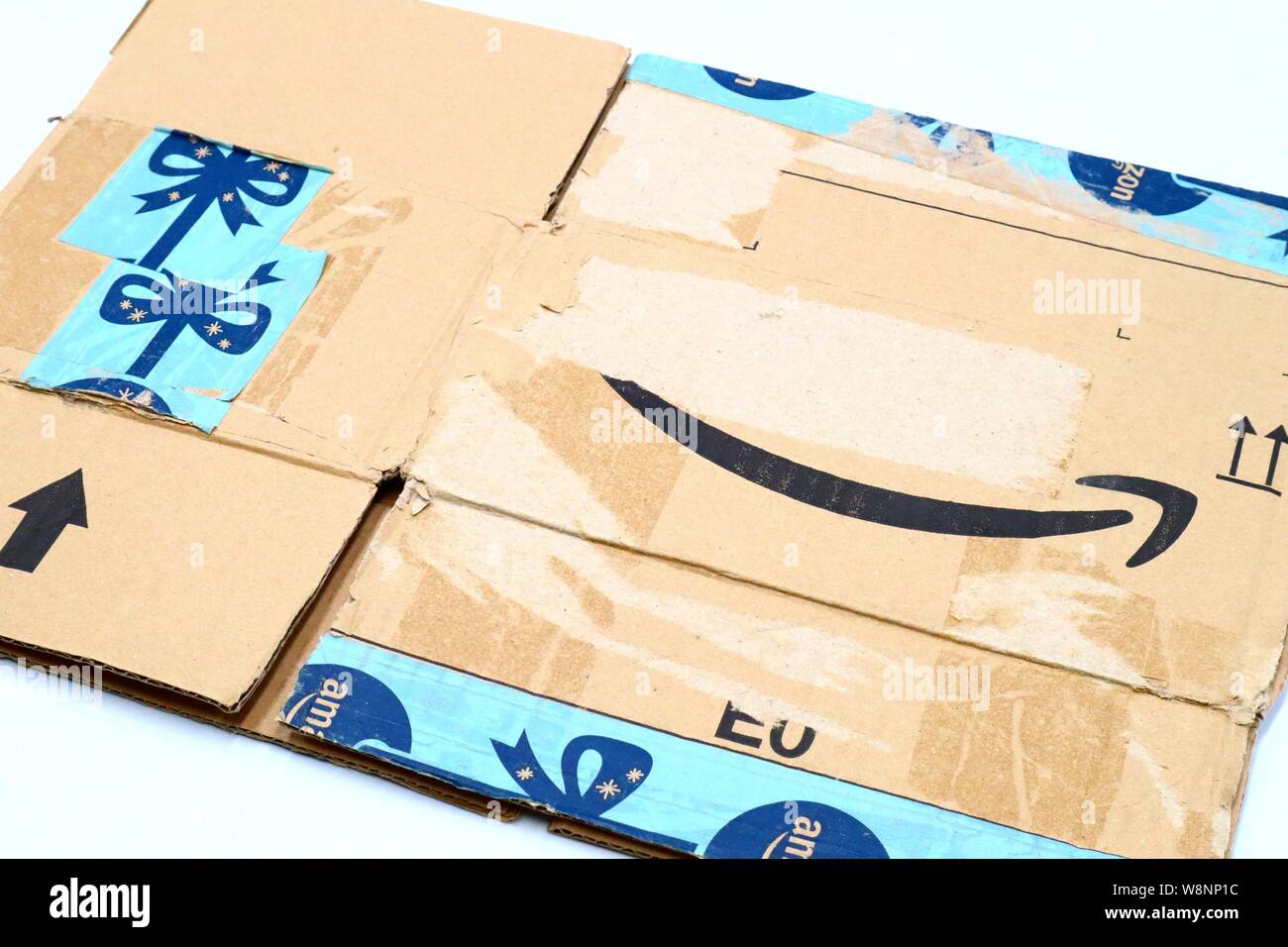 AMAZON Shipping Package Parcel Cardboard Box. Amazon is an American