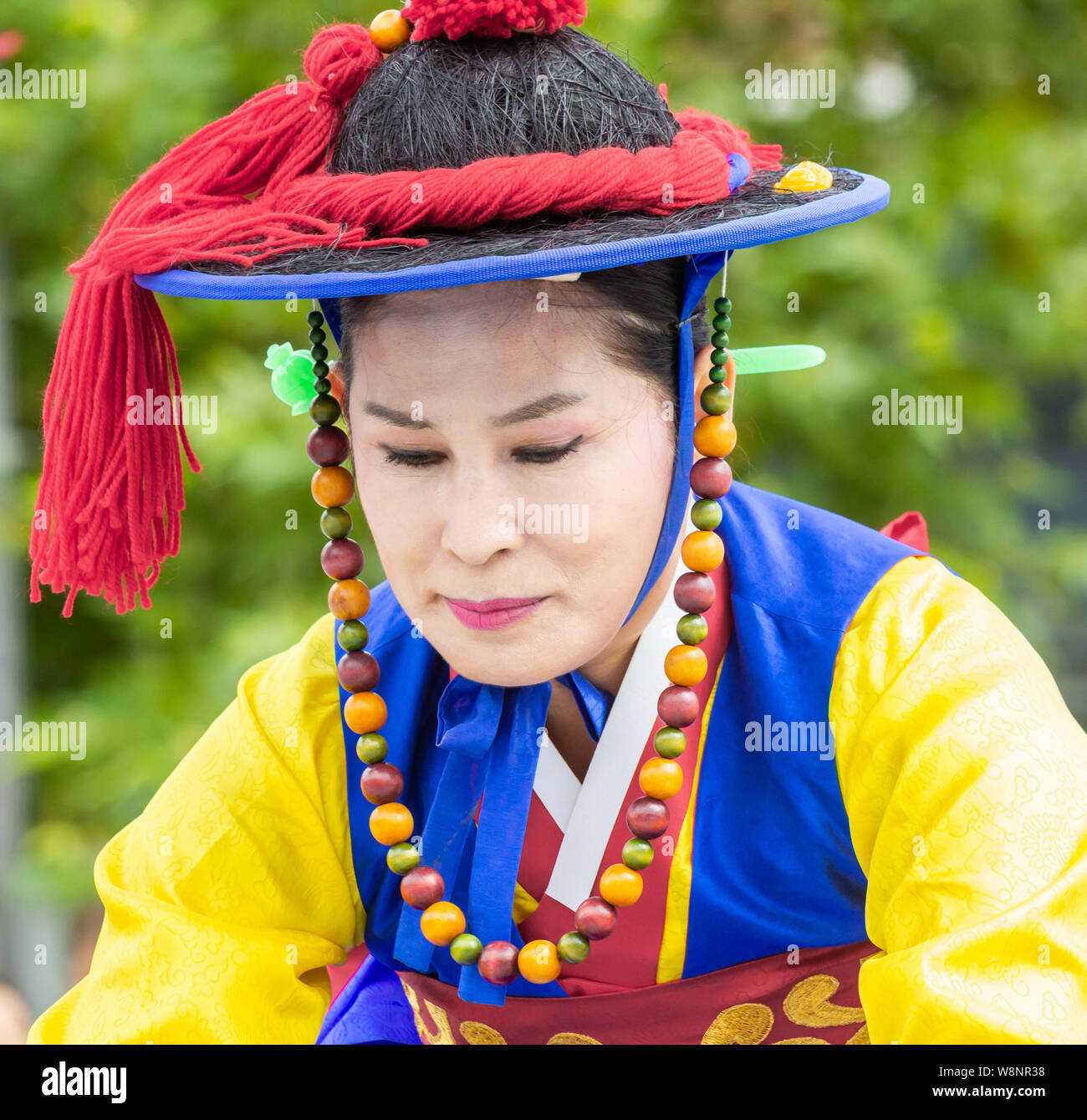 Dancers from South Korea perform at the Billingham International folklore festival of World