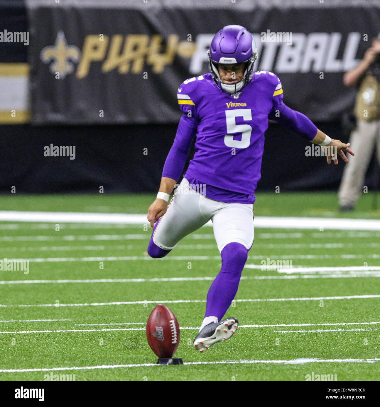 Minnesota vikings kicker dan bailey hires stock photography and images
