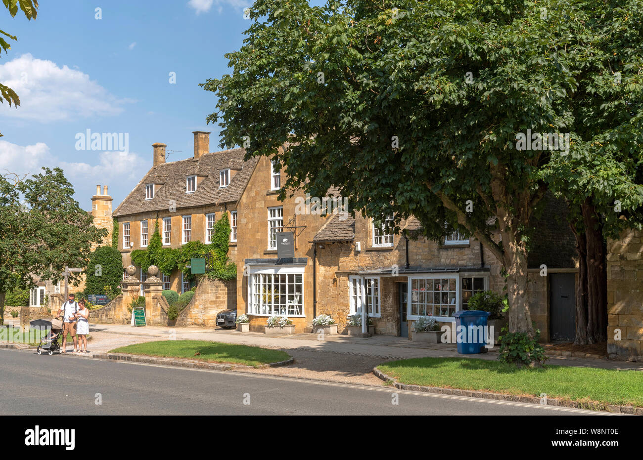Broadway, Worcestershire,, England, UK.2019. Shopping area of this