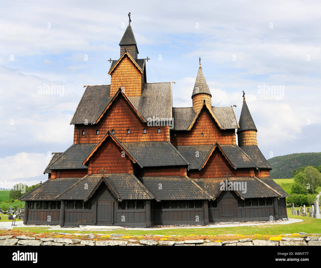 Heddal Stave Church, Norway Stock Photo