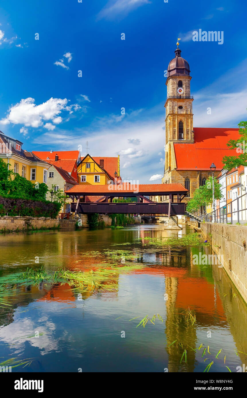 Amberg at Upper Palatinate, Bavaria, Germany Stock Photo