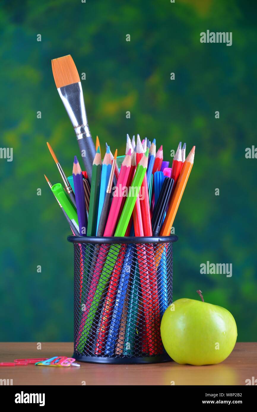 School and office supplies Stock Photo Alamy