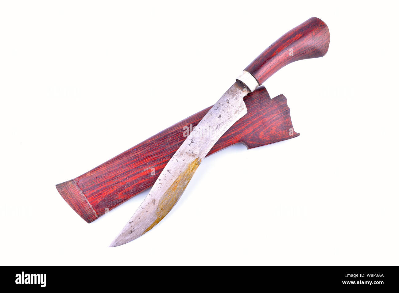 Traditional malay knife on isolated background Stock Photo Alamy