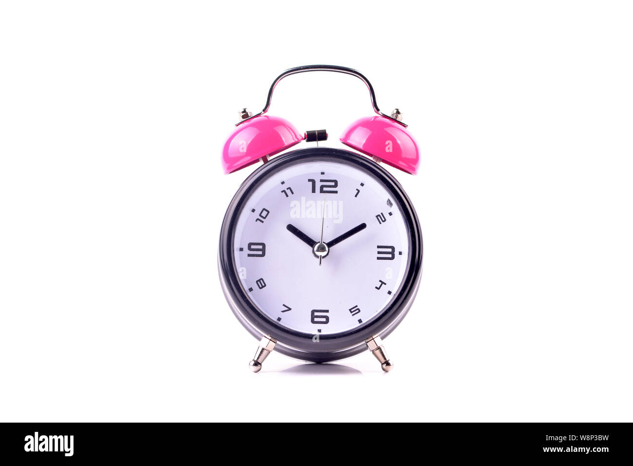Alarm clock isolated on white background Stock Photo - Alamy