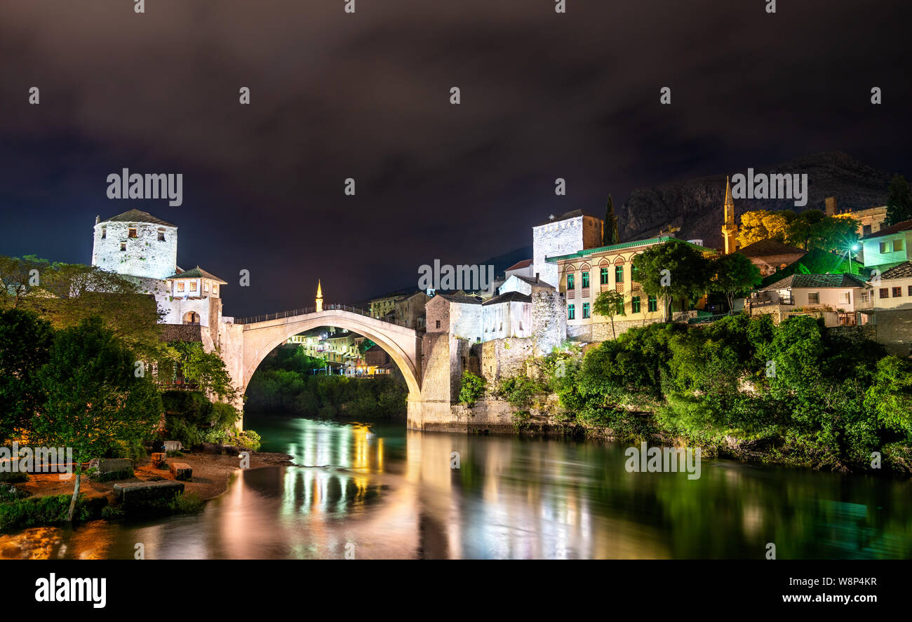 The Old Bridge in Mostar, Bosnia and Herzegovina Stock Photo