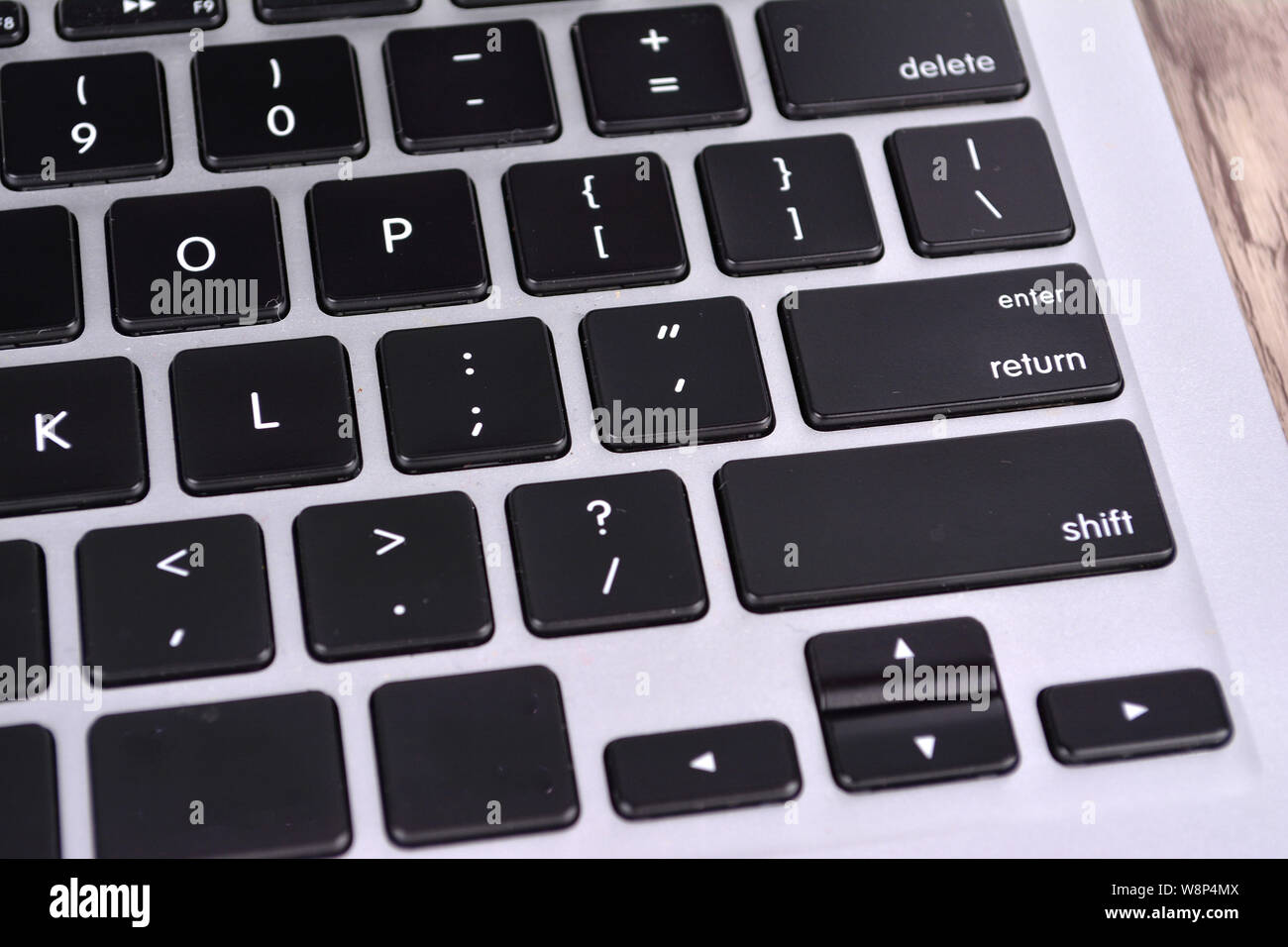 Keyboard enter key Stock Photo Alamy