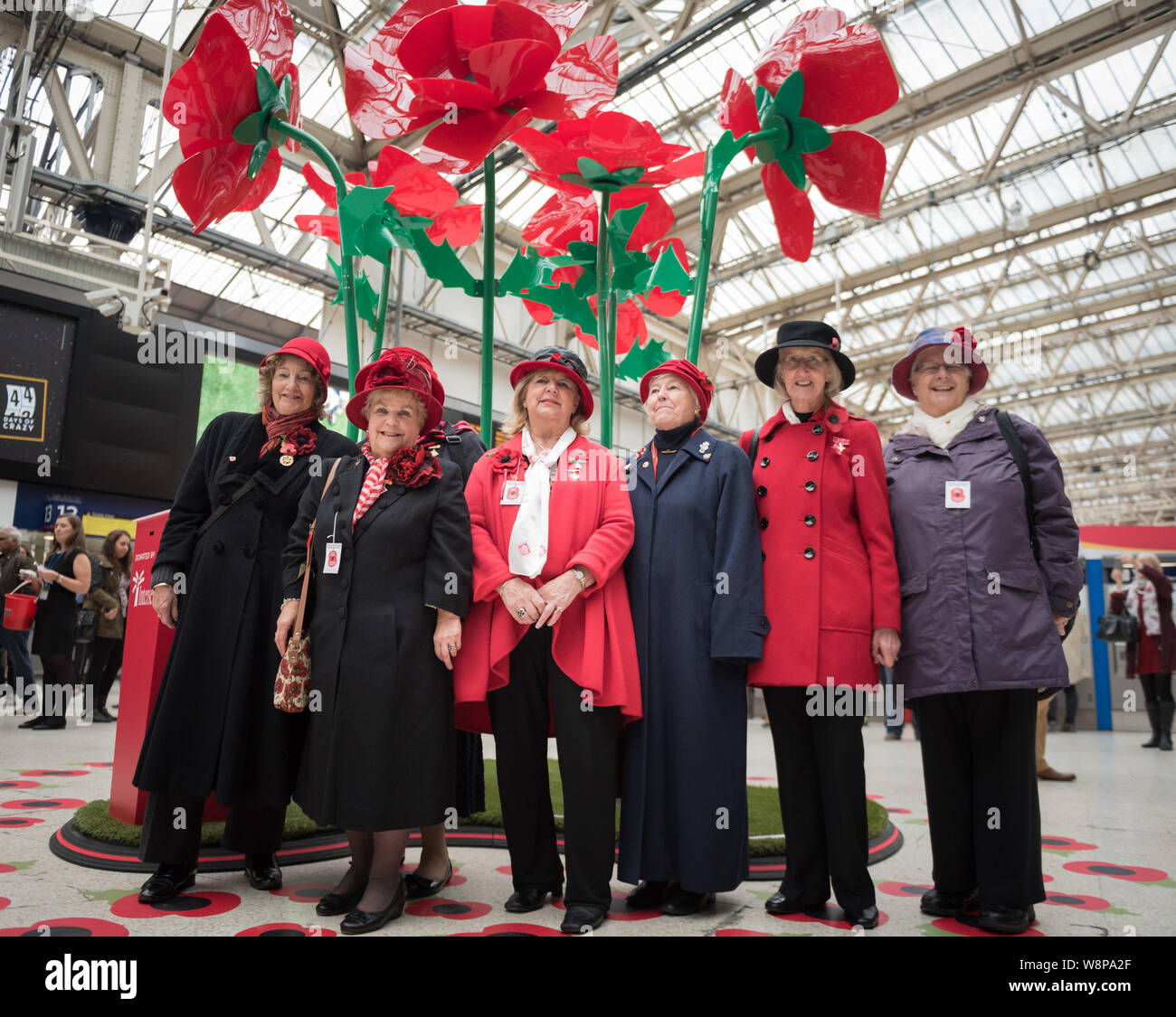 Waterloo station, London, UK. 29th October, 2015. Thousands of uniformed personnel, from the Royal Navy, Army, RAF and their supporters take part at 4 Stock Photo