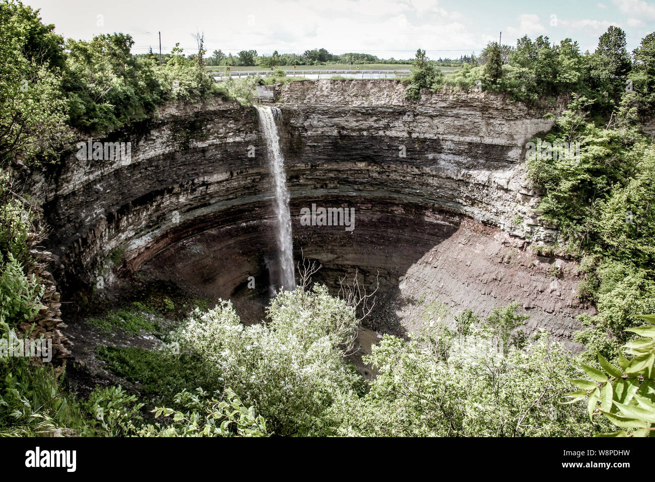 A trip to the Devil's punch bowl in Ontario, Canada in summer Stock Photo