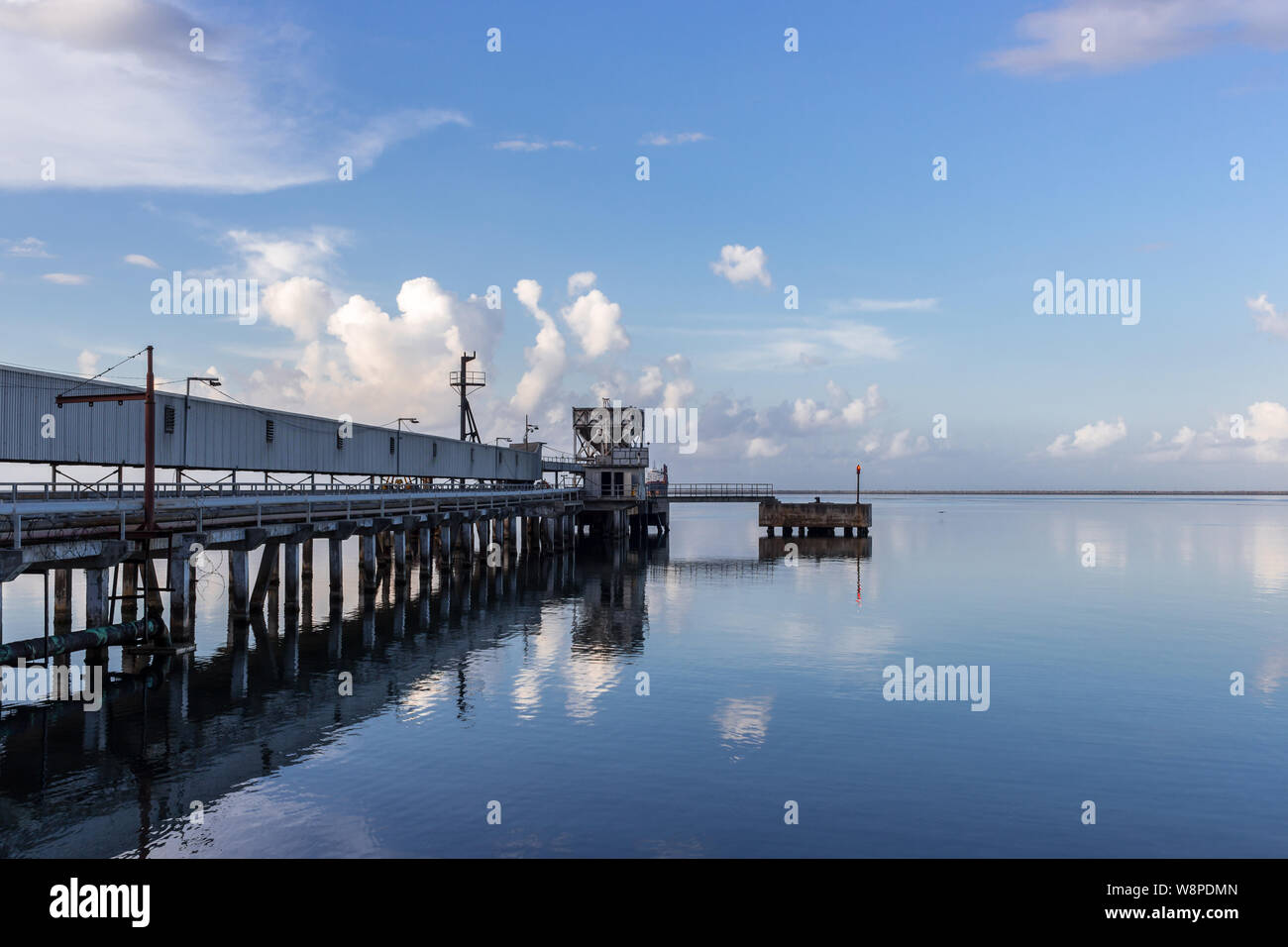 Early morning by the Sir Florizel Glaspole Highway in Kingston Jamaica Stock Photo