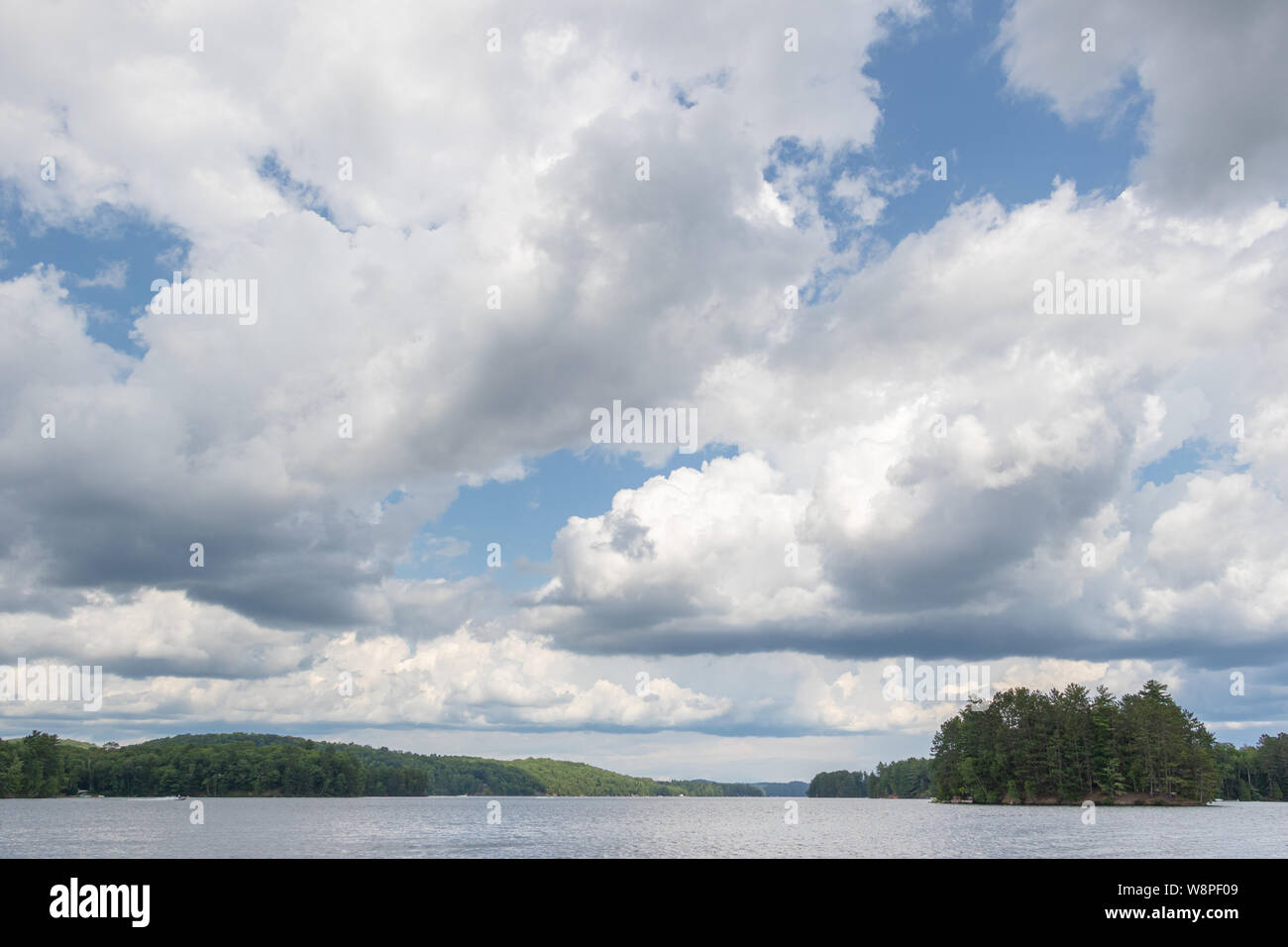 Concept cloudscape in blue sky  for freedom or sky is the limit Stock Photo