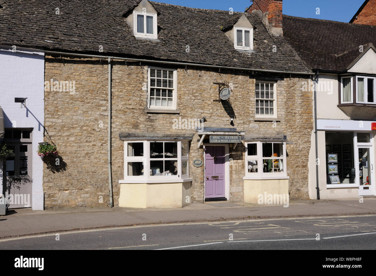Houses, Oxford Street, Woodstock, Oxfordshire Stock Photo Alamy