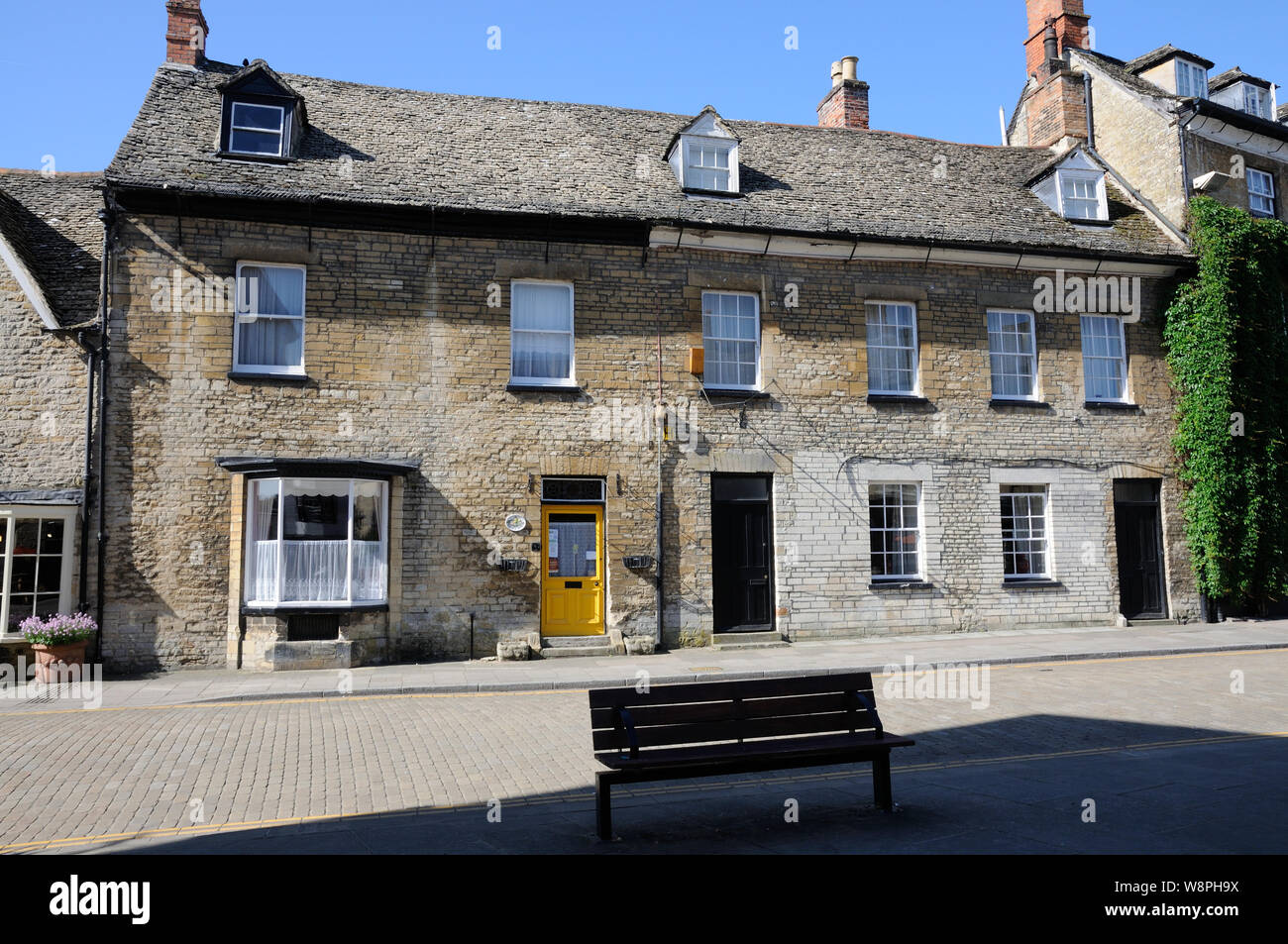 Houses in Market Place, Woodstock, Oxfordshire Stock Photo Alamy