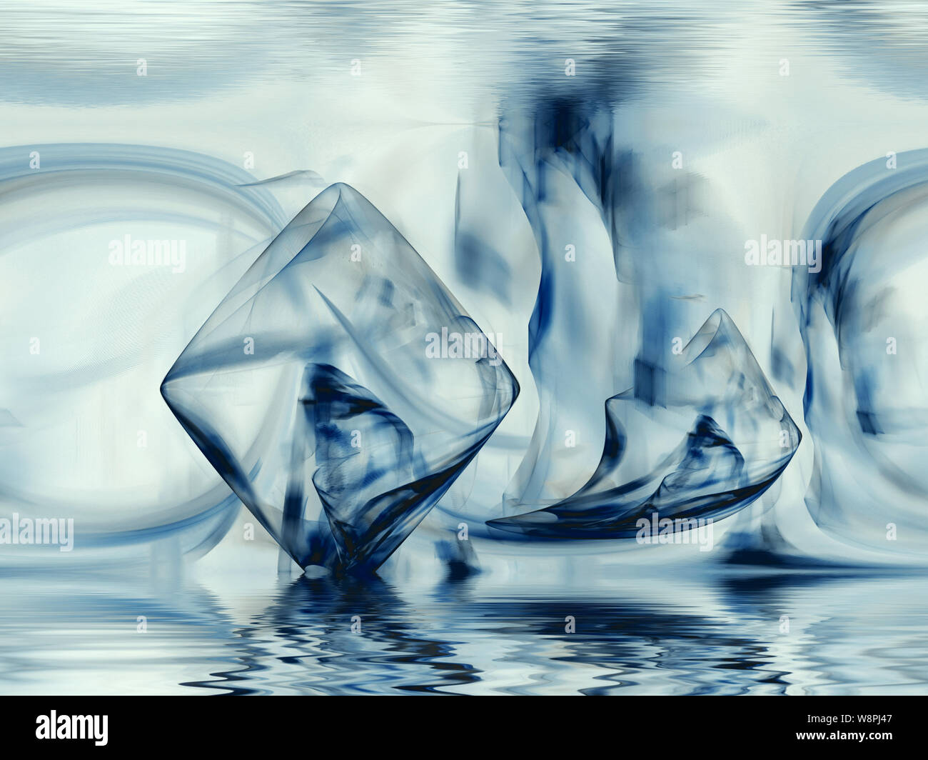 Fraktale Wasserwelten - Waterworld Stock Photo