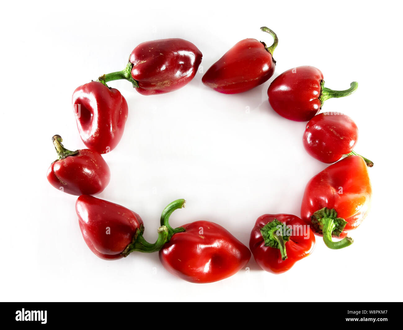 Red pepper is sweet, photo. Useful product, a plant for food. Stock Photo