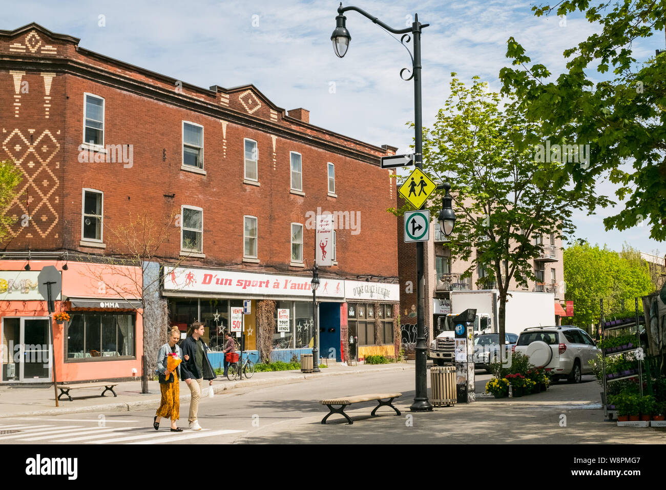 Mile End, Montreal Stock Photo Alamy