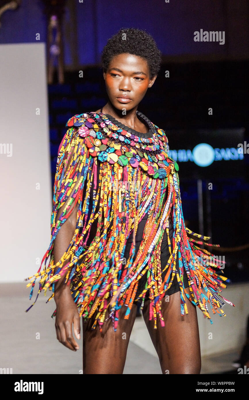 London, UK. 10th Aug, 2019. African Fashion Week London, UK. Sandi ...