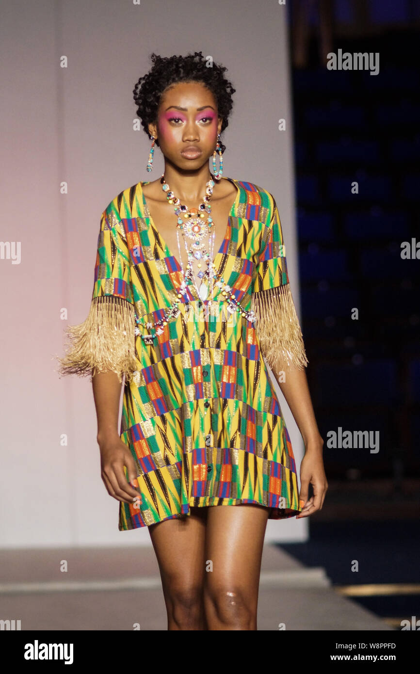 London, UK. 10th Aug, 2019. African Fashion Week London, UK. Sandi ...