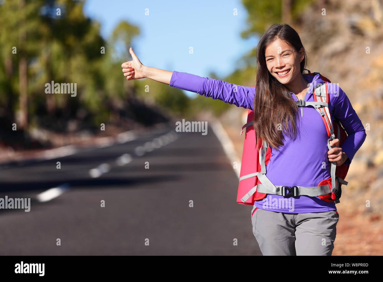 Hitchhiker thumb hires stock photography and images Alamy