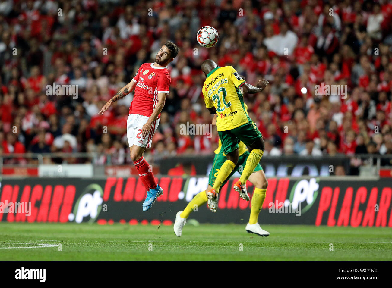 Lisbon, Portugal. 10th Aug, 2019. Rafa Silva of SL Benfica in action during the League NOS 2019/20 footballl match between SL Benfica vs FC Paços de Ferreira. (Final score: SL Benfica 5 - 0 FC Paços de Ferreira) Credit: SOPA Images Limited/Alamy Live News Stock Photo