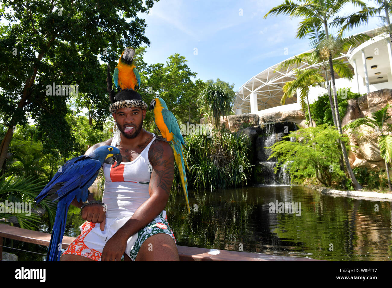 The Real Tarzan MIAMI, FL - JULY 12: Michael Holston, is the 24-Year-Old Zookeeper who
