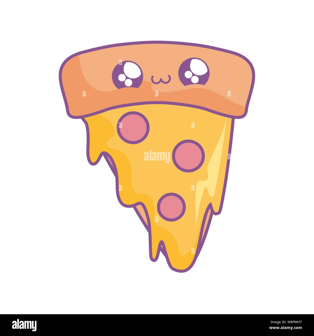 Kawaii food pizza hi-res stock photography and images - Alamy