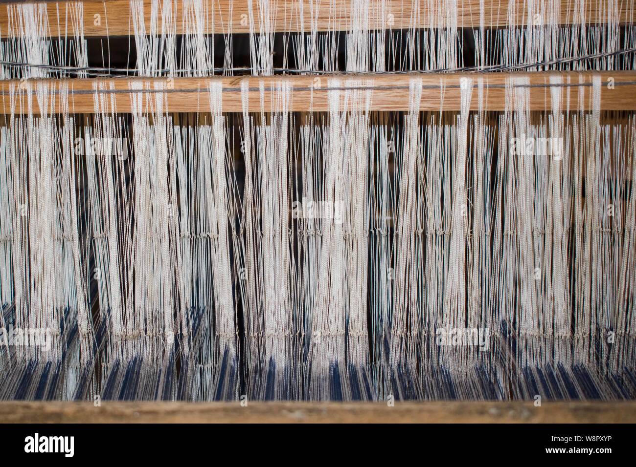 Traditional weaving machine Stock Photo