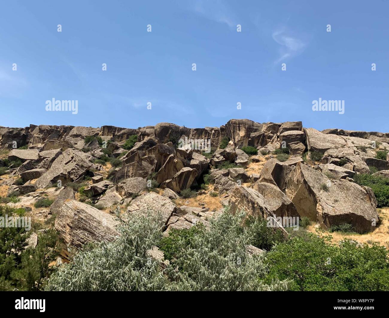 Rock formation in Baku, Azerbaijan Stock Photo