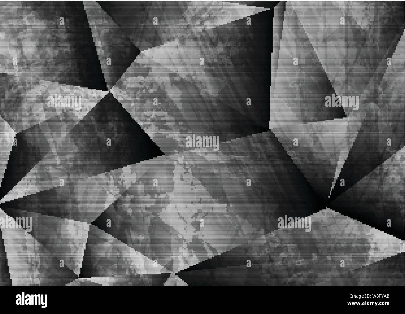 Grey grunge 3d polygonal tech abstract background. Vector design Stock ...