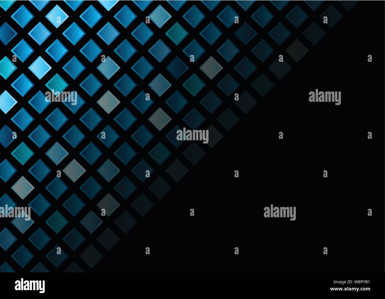 Dark blue squares abstract tech background. Vector illustration Stock ...