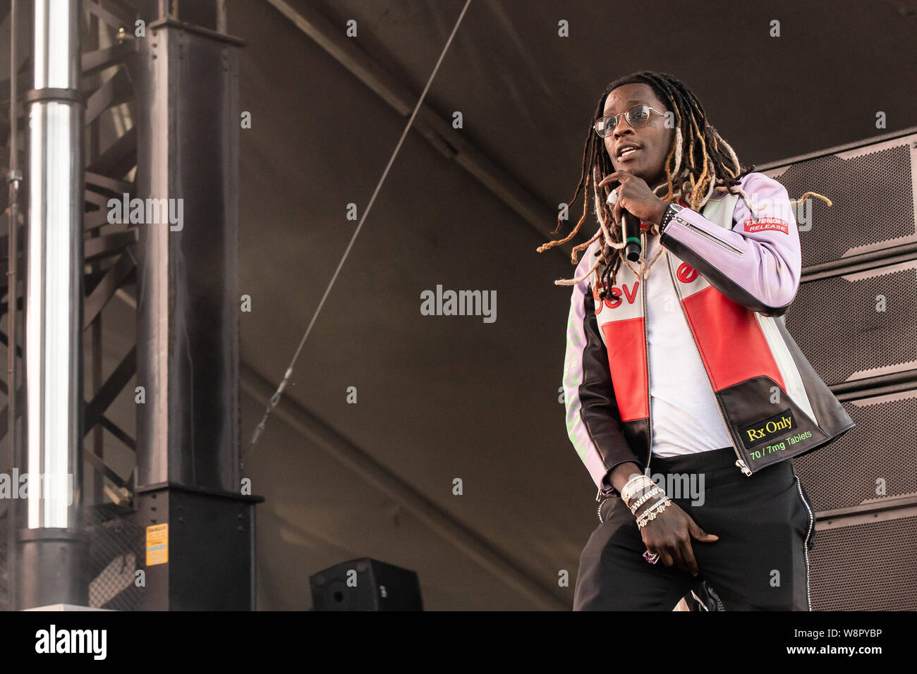 American rapper Yung Thug performing at Breakout Festival day 2 at the PNE Amphitheatre in Vancouver, BC on  June 16th, 2019 Stock Photo