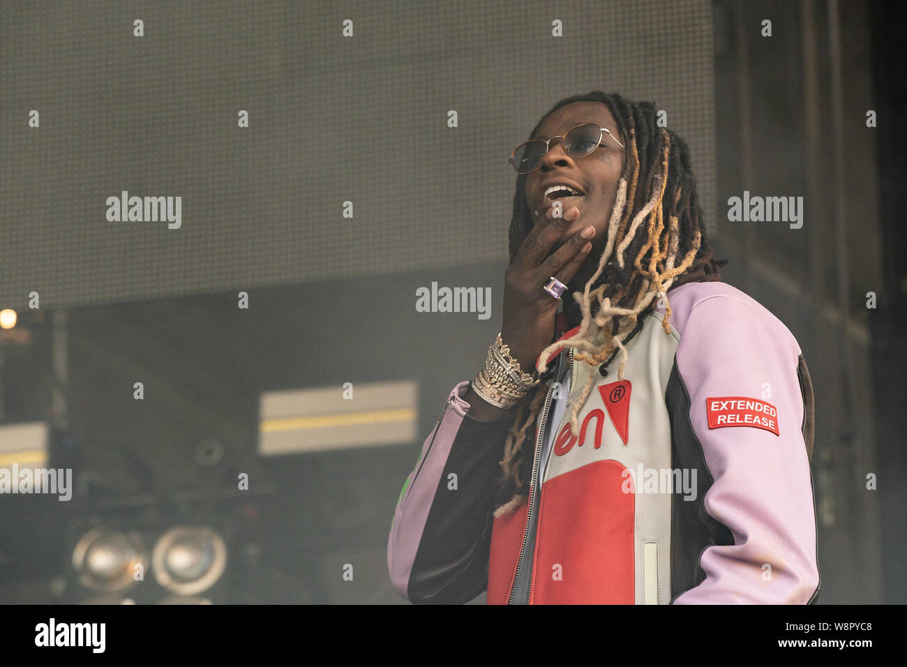 American rapper Yung Thug performing at Breakout Festival day 2 at the PNE Amphitheatre in Vancouver, BC on  June 16th, 2019 Stock Photo