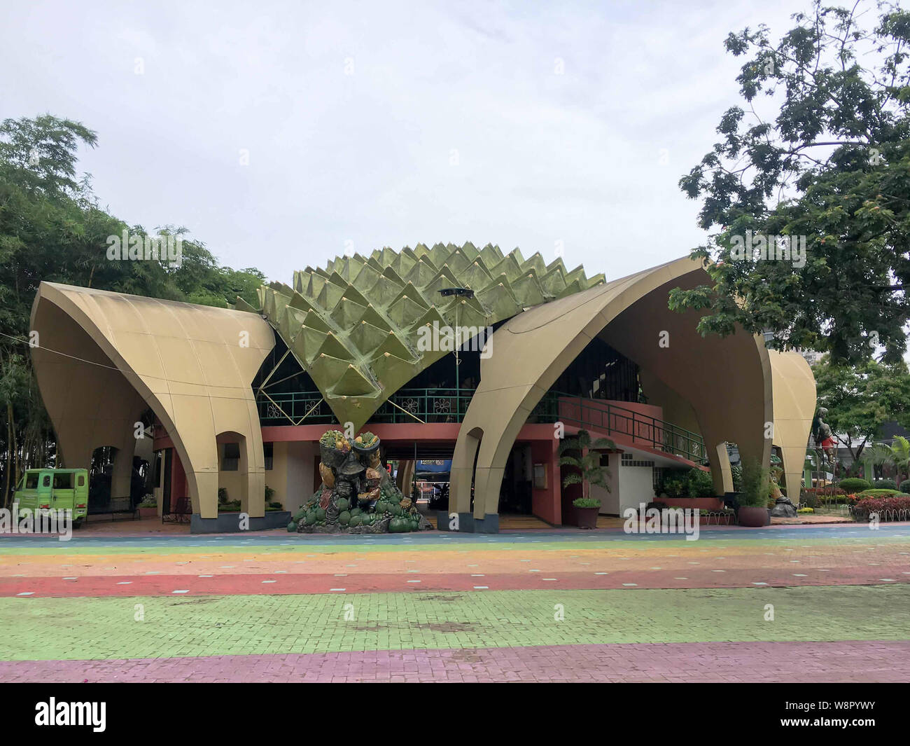 June 15, 2019Davao Philippines A durian shaped museum at the people