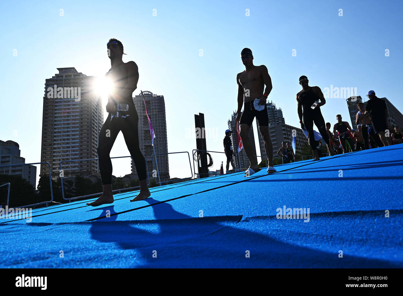 Tokyo, Japan. Credit: MATSUO. 11th Aug, 2019. General view Swimming : READY STEADY TOKYO - Marathon Swimming at Odaiba in Tokyo, Japan. Credit: MATSUO .K/AFLO SPORT/Alamy Live News Stock Photo