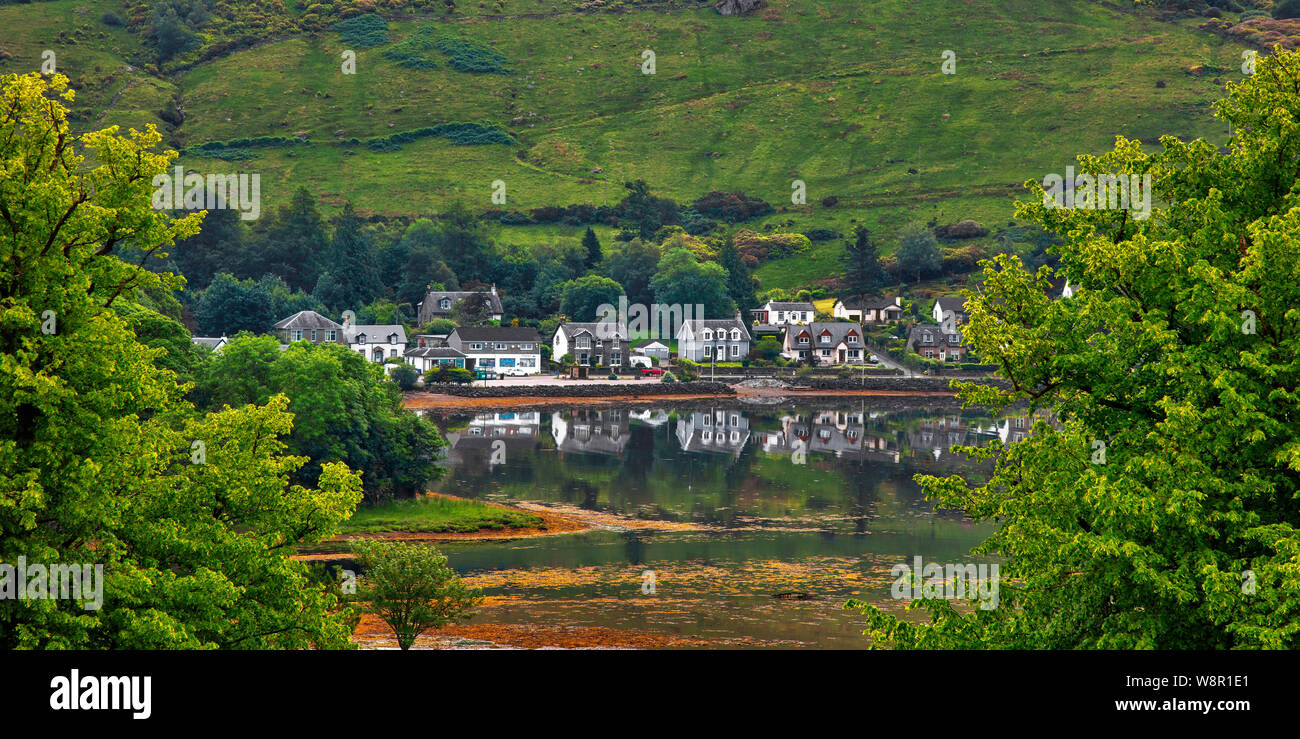 Lochgoilhead at the head of Loch Goil, Scottish Highlands, Argyle and Bute, Scotland Stock Photo