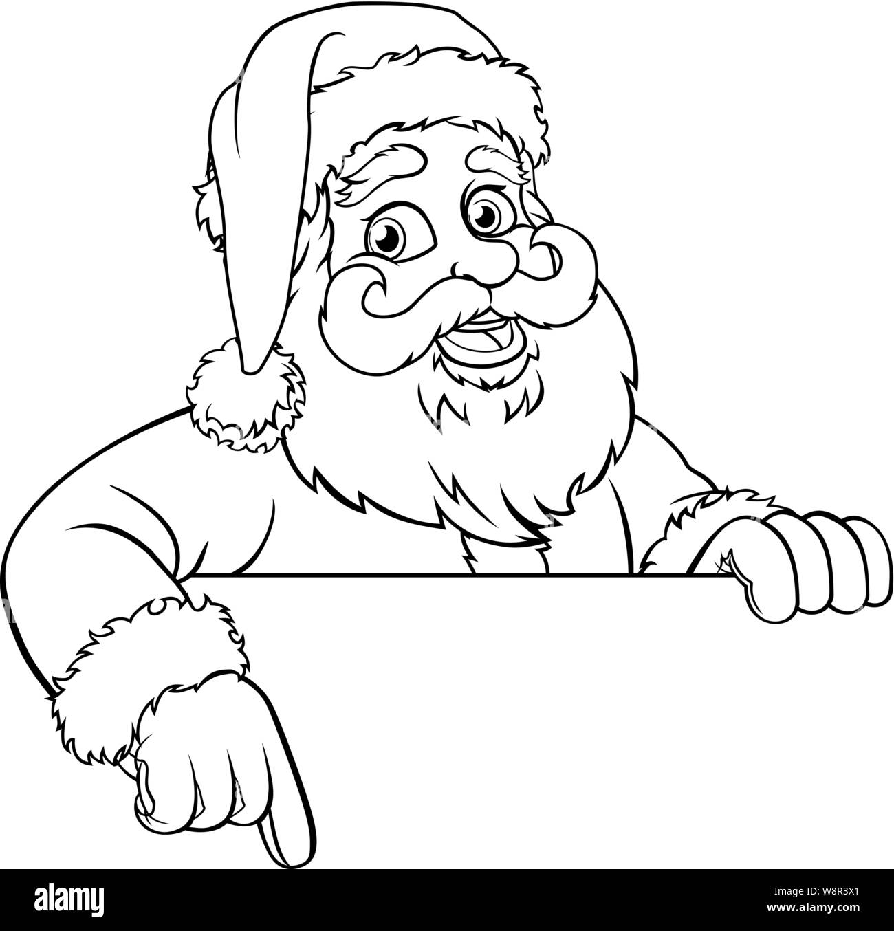 Santa Claus Christmas Cartoon Character Stock Vector