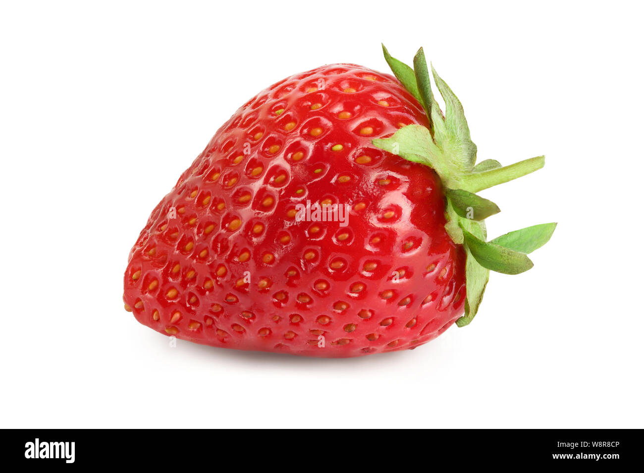 Strawberry isolated on white background close up Stock Photo - Alamy