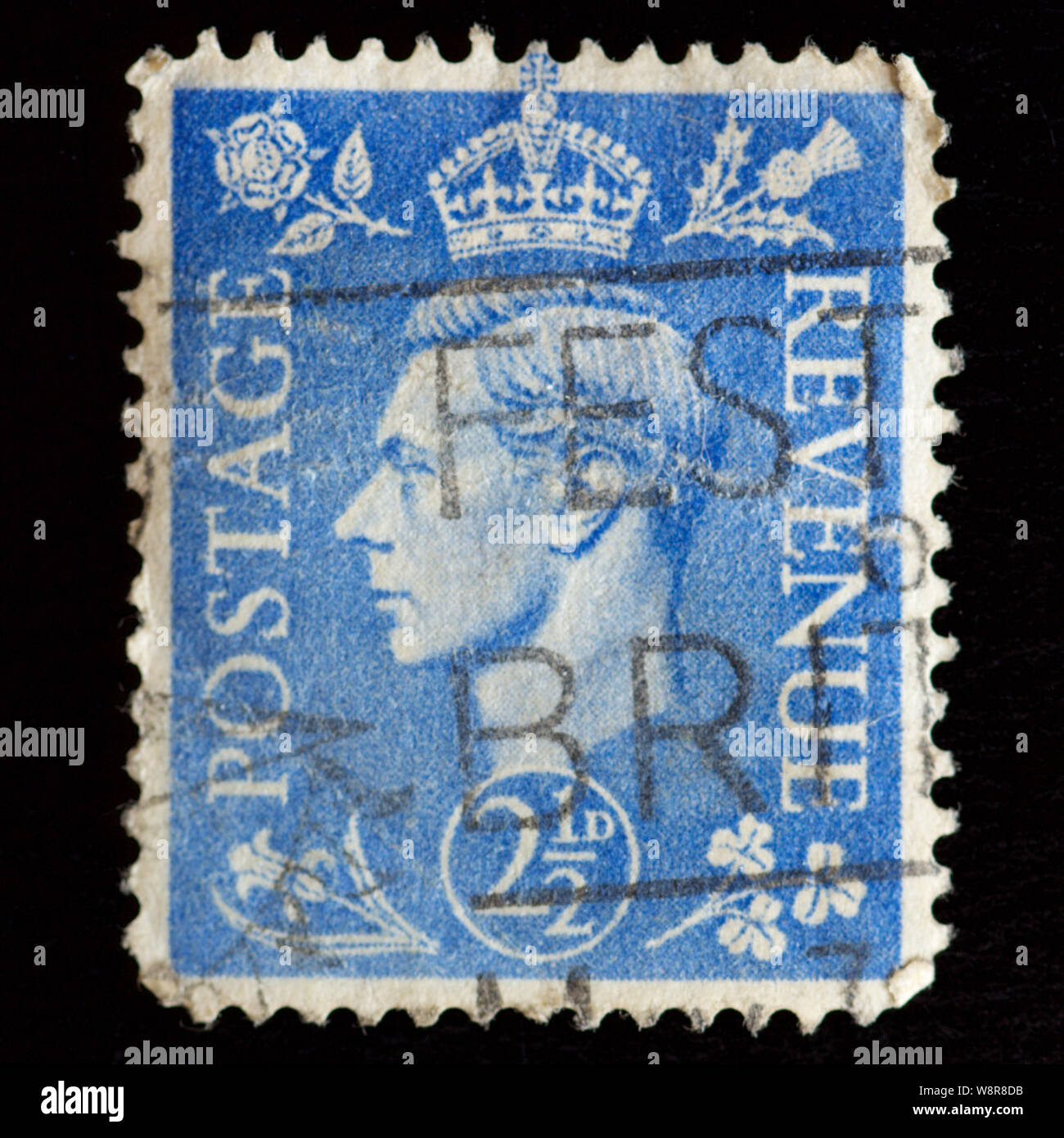 Great Britain Postage Stamp - King George VI Stock Photo - Alamy