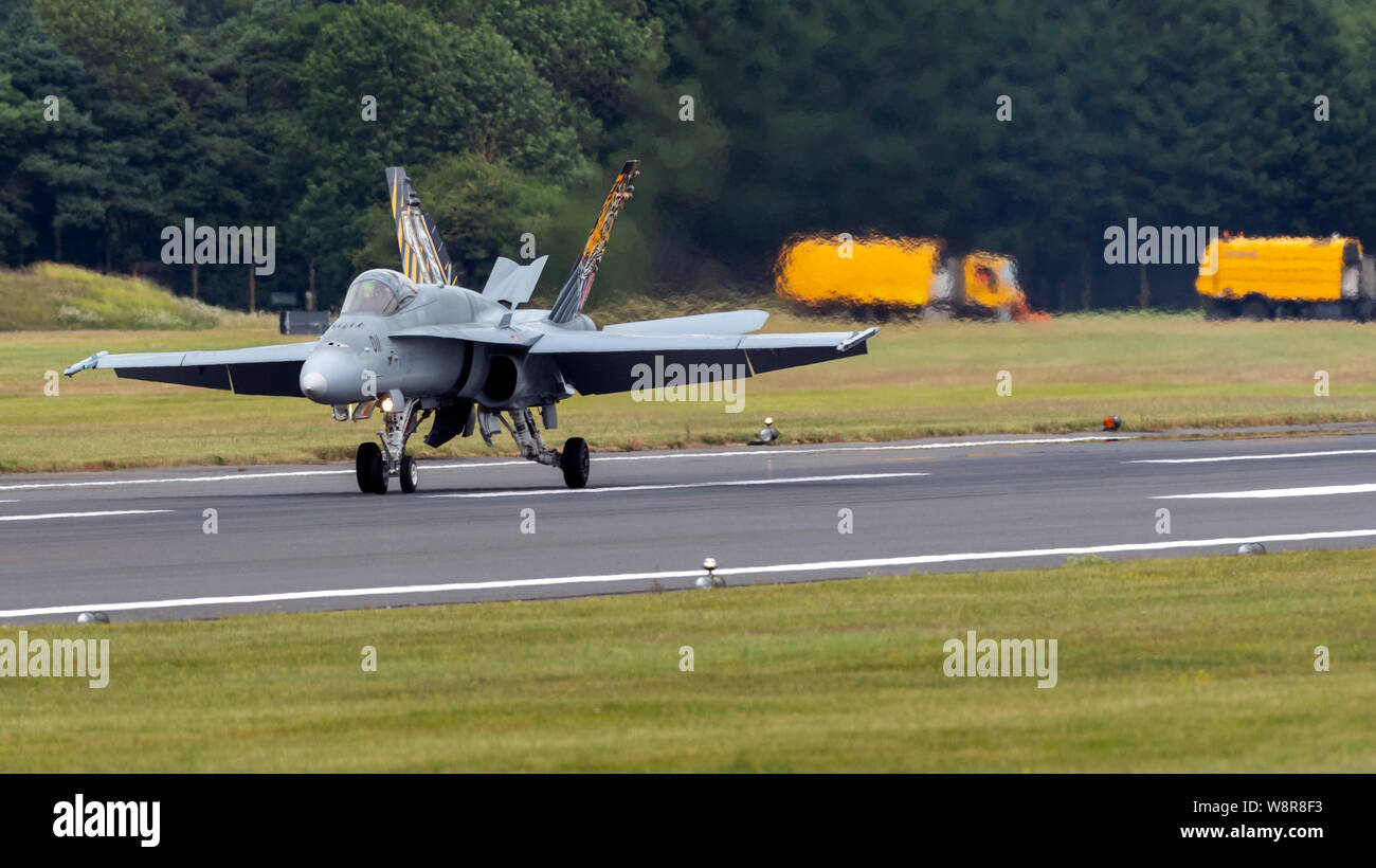 Swiss F18 Hornet at the Royal International Air Tattoo 2019 Stock Photo