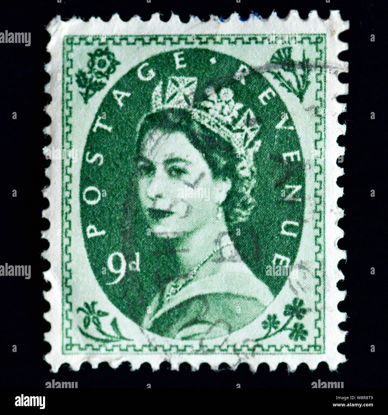 Great Britain Postage Stamp Queen Elizabeth II Dorothy Wilding Portrait Stock Photo Alamy