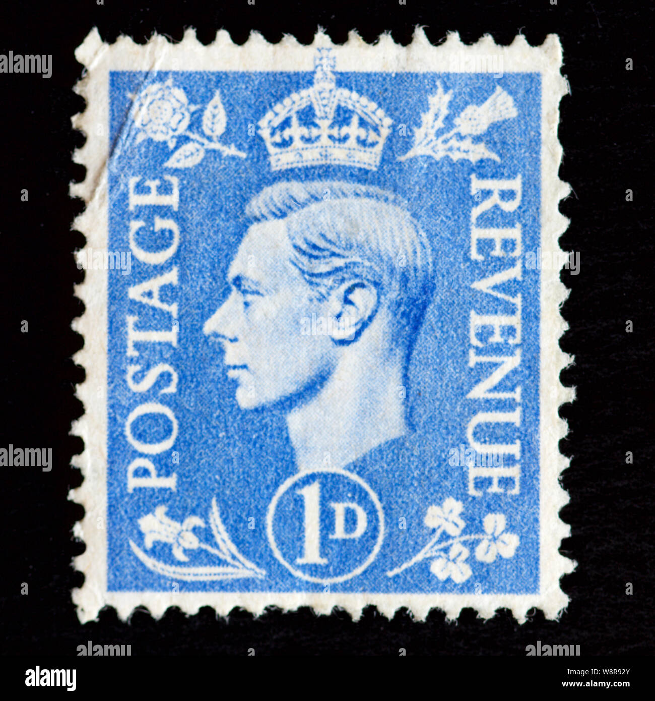 Great Britain Postage Stamp - King George VI Stock Photo - Alamy