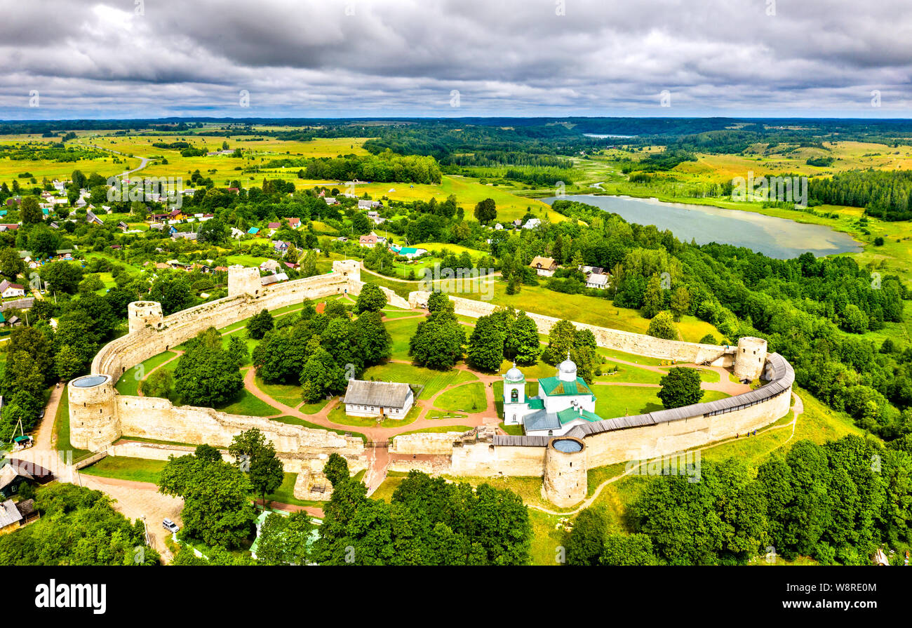 Izborsk Fortress in Pskov Oblast of Russia Stock Photo