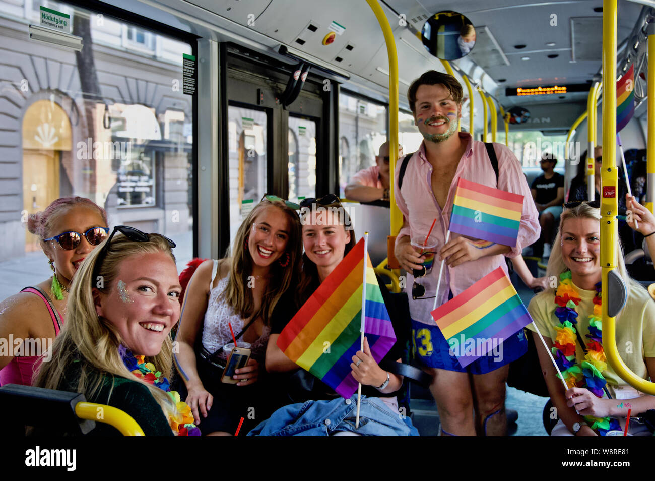STOCKHOLM, SWEDEN - AUGUST 3, 2019: Stockholm Pride's participants