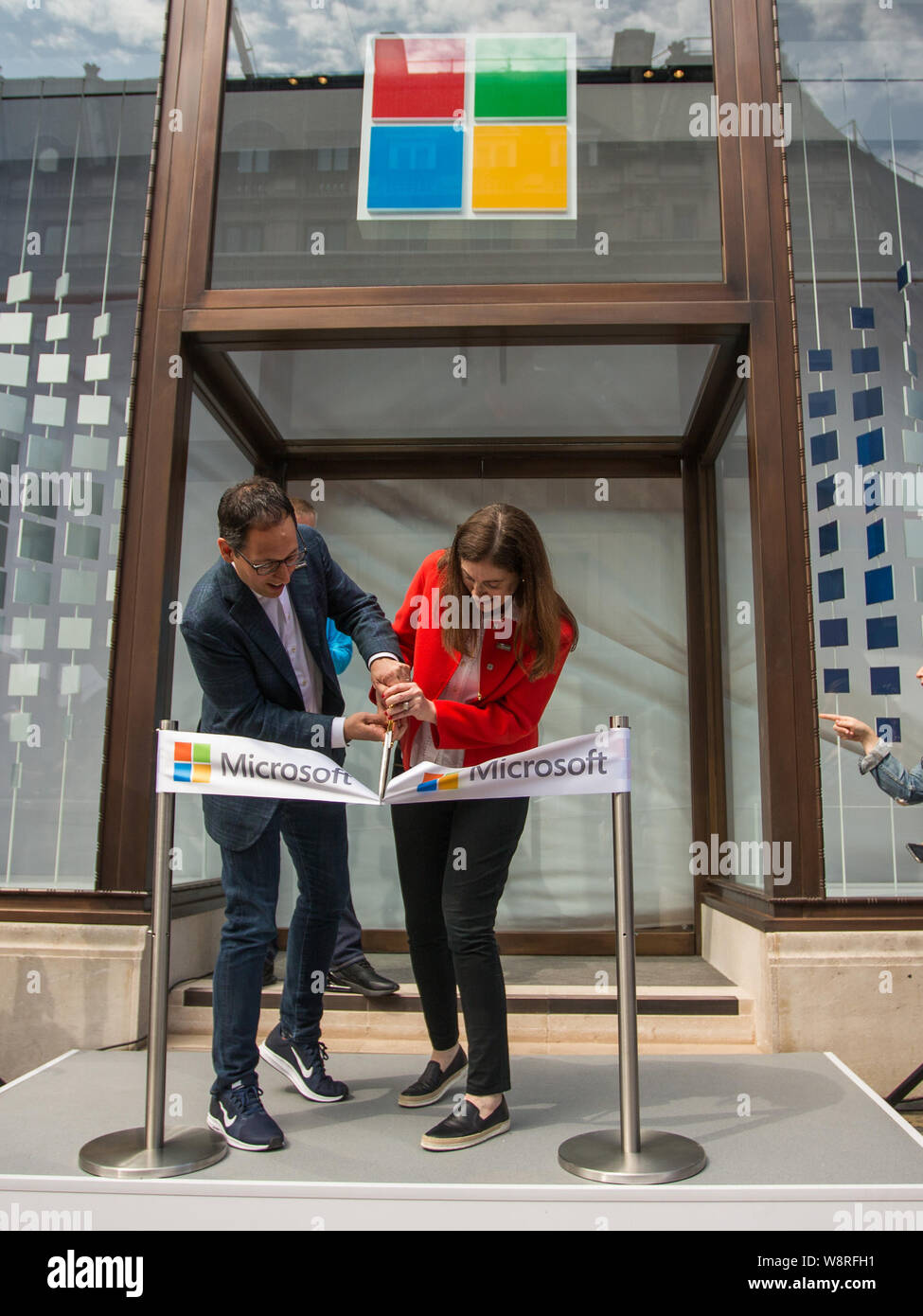 Microsoft open their new flagship retail store in Oxford Circus, London